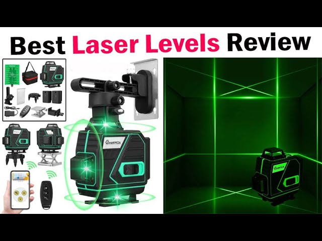 Huepar S04CG laser level: review and tests, adjustment and instruction