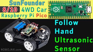 Course Lesson 8 of 10: Follow Hand project with Raspberry Pi Pico 4WD Smart Car Kit