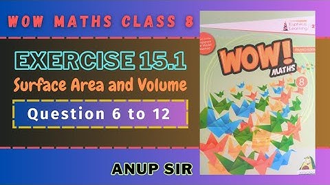 Ex 15.1 Q 6,7,8,9,10,11,12 | Chapter 15 wow maths class 8 | class 8 wow maths @DANGICLASSES