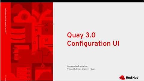 Quay 3.0 - Configuration UI