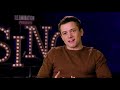 Taron Egerton BTS interview for Sing