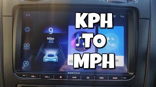 Android headunit - KPH to Miles