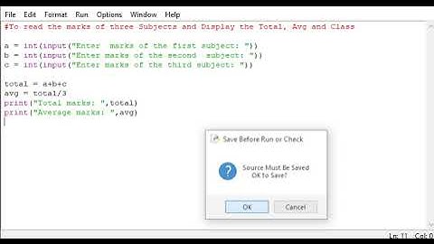 python program to enter marks of three Subjects and Display the Total, Avg and Class