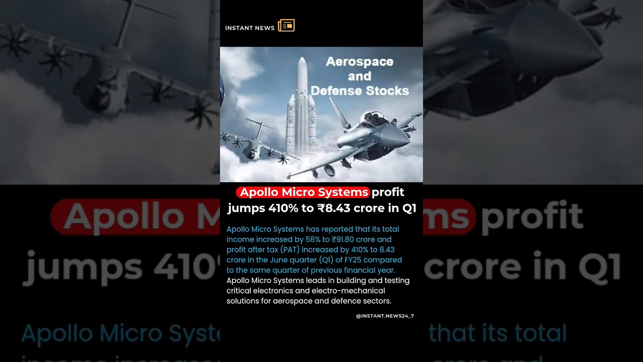 Apollo Micro Systems profit jumps 410% to ₹8.43 crore in Q1 