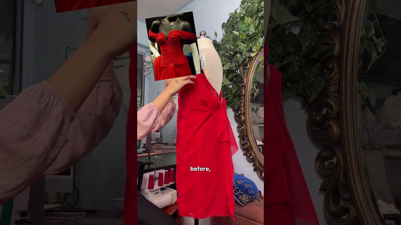 Создаю это легендарное красное платье из коллекции "Красотка" из тканей MOOD! Шью костюм для рома...