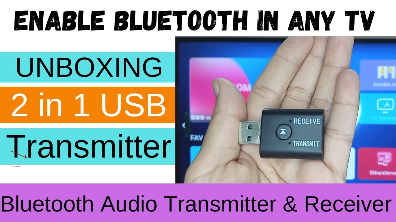 2 In 1 Bluetooth TV Transmitter Receiver, Make Non-Bluetooth Items Bluetooth  - Monster Illuminessence