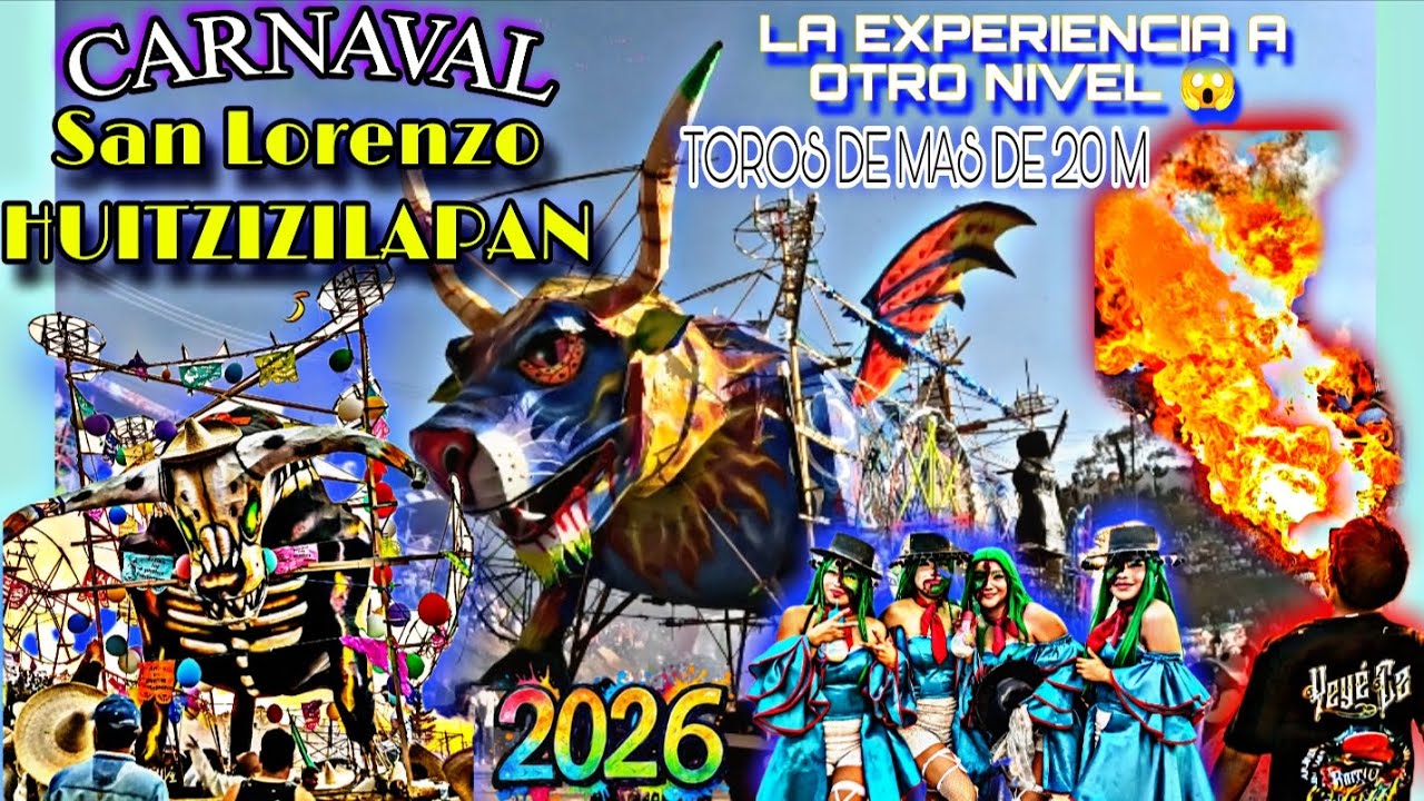 🐂CARNAVAL de HUITZIZILAPAN 😱🔥TOROS DE MAS DE 20 M😱🔥🐂 PIROTECNIA Y EXPLOSIVOS 💣🤯 @AlexZacarias614 💥