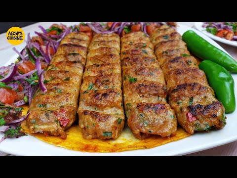 Turkish Chicken Adana Kebab Recipe With Homemade Skewers by Aqsa's Cuisine, Adana Kebab,Kebab Recipe