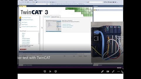 CN 8033 EtherCAT adapter test with TwinCAT