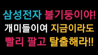 삼성전자 불기둥이다!! 단투 개미들이여 빨리 팔고 탈출해라!!