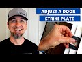 Door strike plate repair