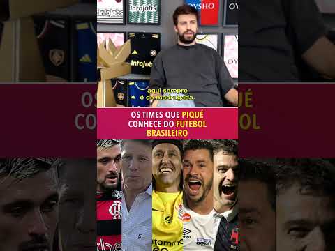 Em entrevista exclusiva à ESPN, Piqué disse quais times conhece do futebol brasileiro #shorts