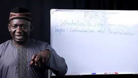 PUB 307    Centralization and Decentralization
