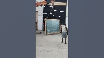 Glass container unloading #music