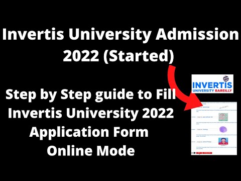 Invertis University Admission 2022 (Started) - How to Fill Invertis University 2022 Application