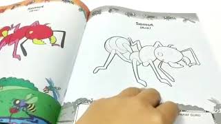 Buku Edukasi Mewarnai Serangga
