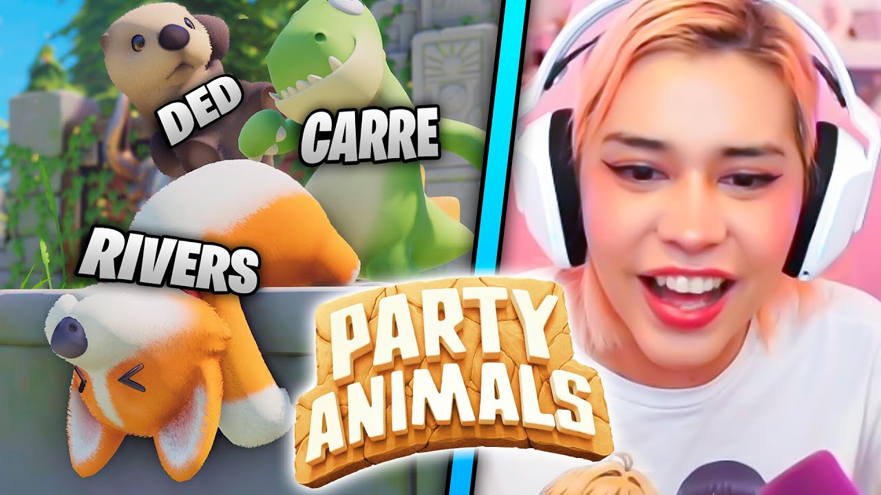 CRYSTAL MOLLY juega PARTY ANIMALS con RIVERS_GG, CARRERA, DED, AMABLITZ Y MAS!