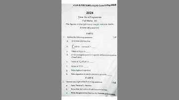 +3 3rd Sem Physics Core 5 2024 Utkal University Question | Science Honors PYQ