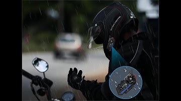 GEARELEC X5 Bluetooth Motorcycle Helmet Headset BT 5.2 with FM Radio Night Warning Light