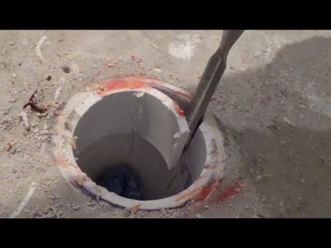 PVC Toilet Flange Removal - How to Remove Glued in