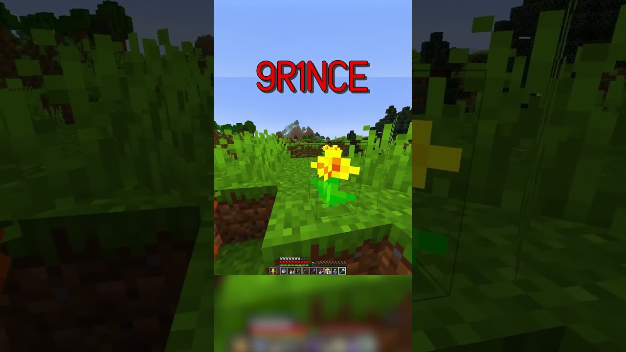 Minecraft But, Flowers Drop OP Items #shorts #brainrot #minecraft #minecraftshorts