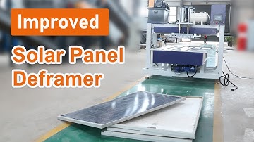 Semi-Automatic Solar Panel Deframer - Frame & Junction Box Removal in One Step! (Improved)