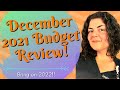 YEAR END BUDGET REVIEW 2021 • Big spending, but still a decent savings rate 🧐 • December 2021 Budget