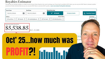 How Much I Made from Amazon KDP in October 2025 (After Retiring at 55)