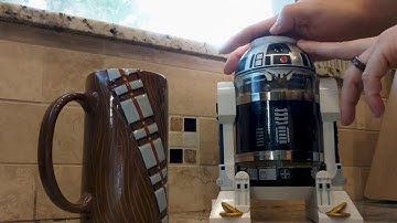 ThinkGeek R2D2 Coffee Press in Action