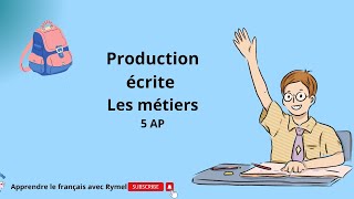 Production écrite Les métiers 5ap وضعيات إدماجية للسنة الخامسة إبتدائي ️️