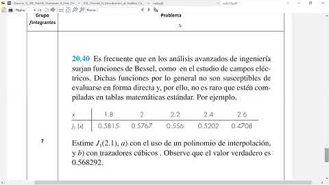 Análisis numérico Grupo #7. Aproximación mediante polinomio de Lagrange y Trazadores cúbicos.