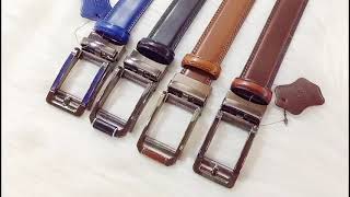 Doopai mens leather belt multiple colors automatic available belts leisure fashion ratchet for men