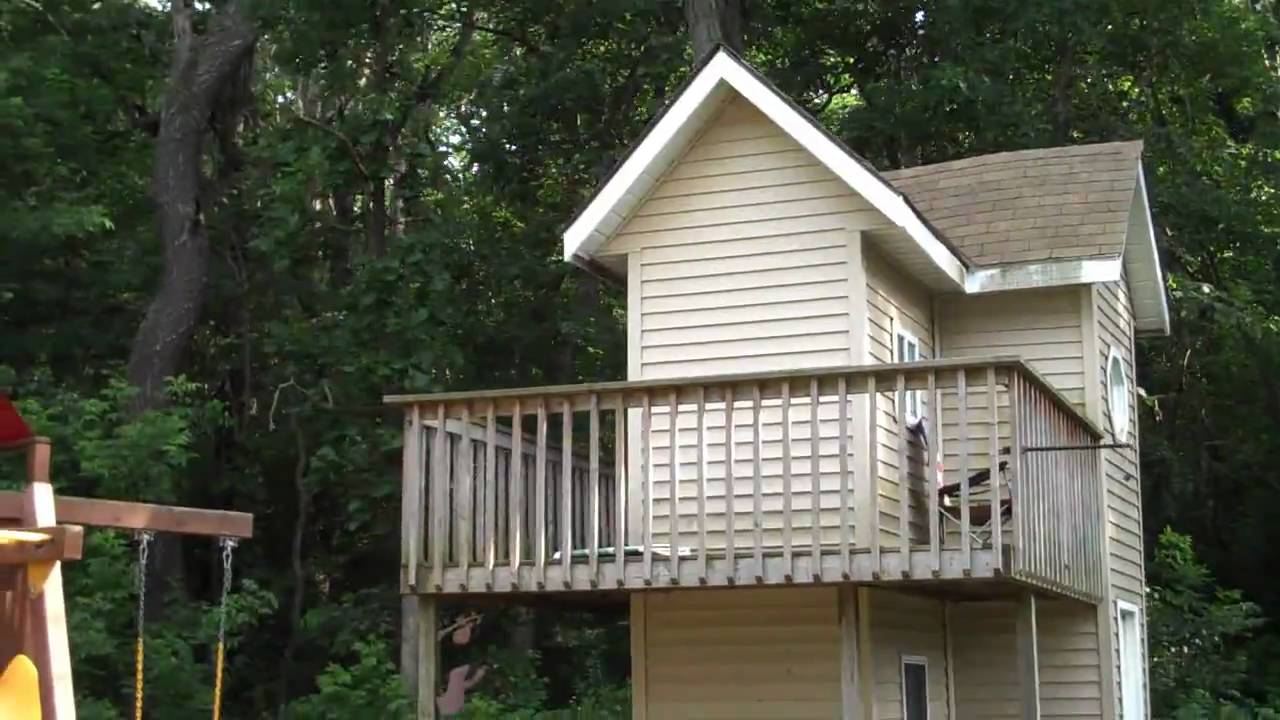 A Two Story Kids Playhouse - YouTube