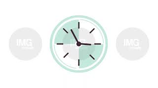 Clock ticking fast 2D object animation