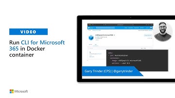 Run CLI for Microsoft 365 in Docker container