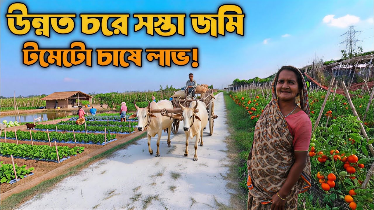 চরে সস্তা জমি নিয়ে টমেটো চাষ—এই কৃষক এখন লাভে!
