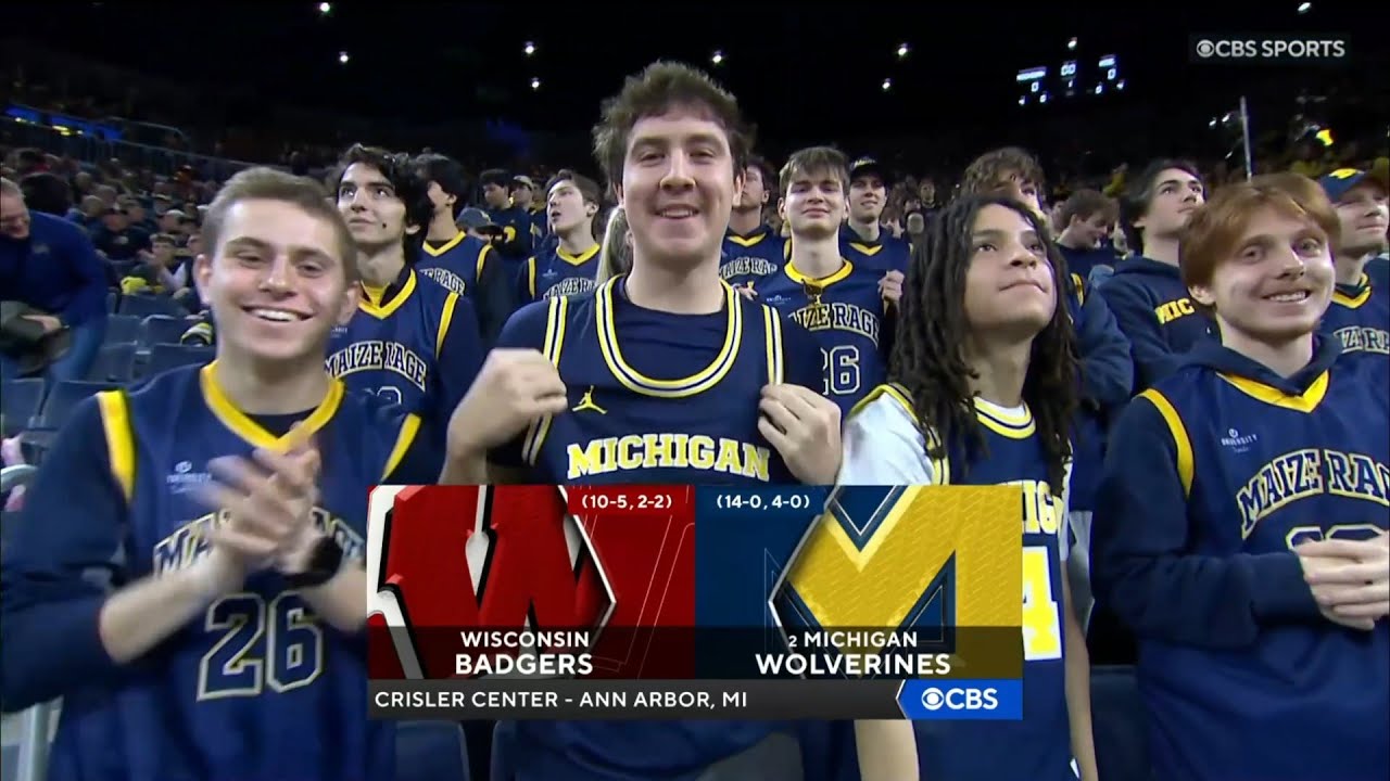 CBB on CBS intro | Wisconsin @ 2 Michigan | 1/10/2026 - YouTube