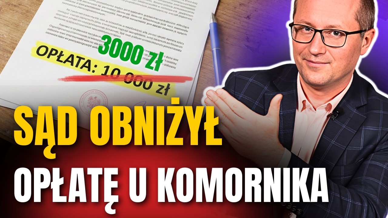 Komornik wziął 10000 zł opłaty! Sąd mu kazał oddać 7000