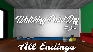 Roblox - Watching Paint Dry The Game Gameplay [Full Walkthrough & All Endings]
