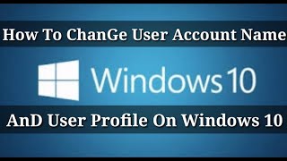 How to change guest account name and account picture on windows 10