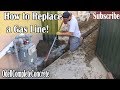 How to Replace a Underground Gas Line Under Concrete!