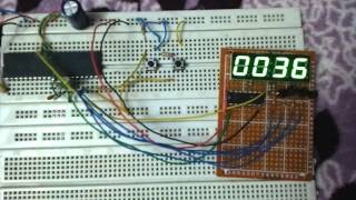 Celebrity Digital Up Down counter using 7 segment display with shift register PIC16F877A microcontroller CCS C Net Worth