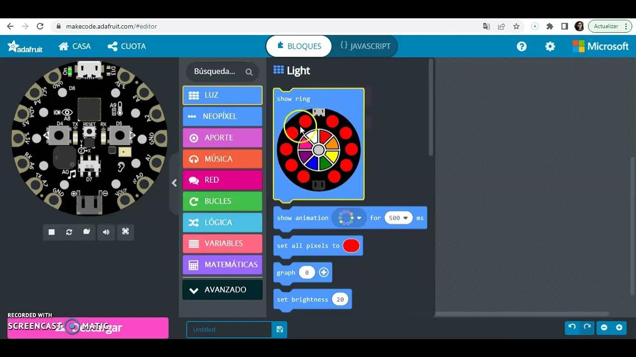 Sensor de movimiento Makecode YouTube