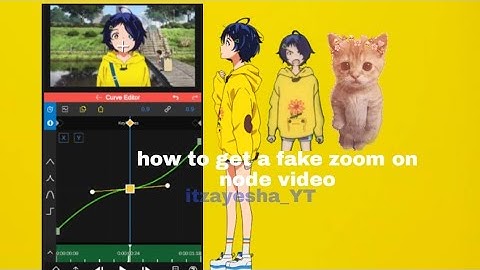 how to get a fake zoom on node video for beginners