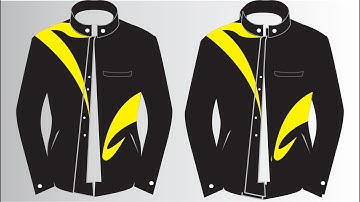 Corel Draw Tutorials #2 - Cara Membuat Desain Baju Jaket di CorelDRAW X7