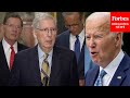 Breaking news senate republican leaders lambast biden for delaying military aid to israel