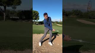 Short sided bunker shots