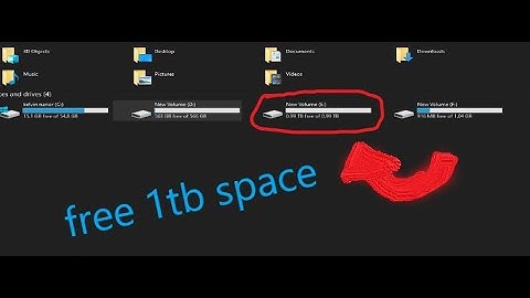 How to get 1TB of space for free on windows 10