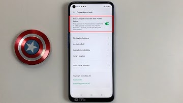Wake Google Assistant with Power button on OPPO A54 Android 10