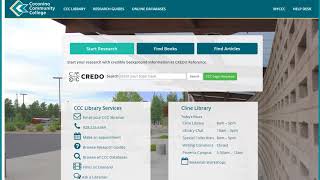 CCC Library Orientation for Students - Fall 2017
